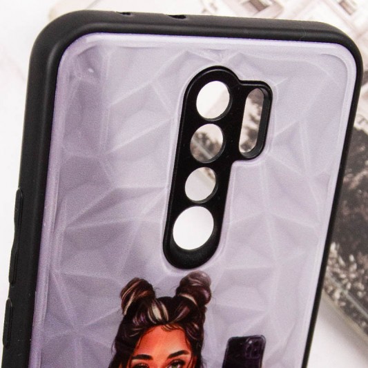 TPU+PC чехол Prisma Ladies для Xiaomi Redmi 9 Black in White - изображение 4