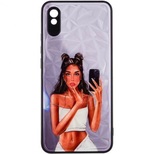 TPU+PC чехол Prisma Ladies для Xiaomi Redmi 9A Black in White - изображение 1