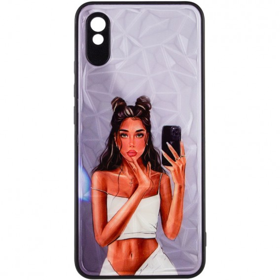 TPU+PC чохол Prisma Ladies для Xiaomi Redmi 9A Black in White