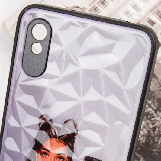 TPU+PC чехол Prisma Ladies для Xiaomi Redmi 9A Black in White - изображение 4