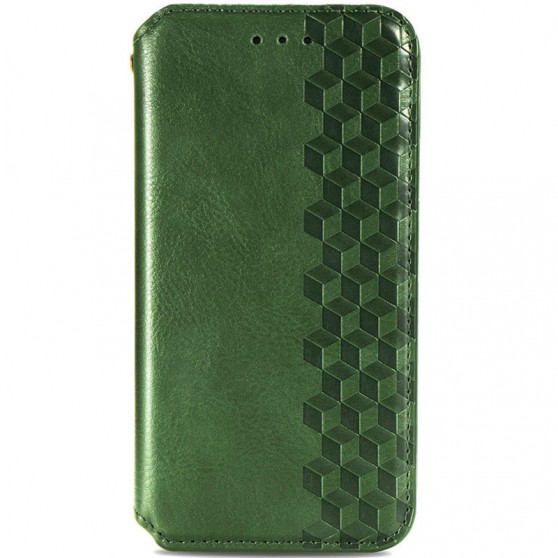 Шкіряний чохол-книжка GETMAN Cubic (PU) для Xiaomi Redmi Note 10 Pro / 10 Pro Max Зелений