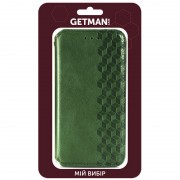 Кожаный чехол-книжка GETMAN Cubic (PU) для Xiaomi Redmi Note 10 Pro / 10 Pro Max Зеленый
