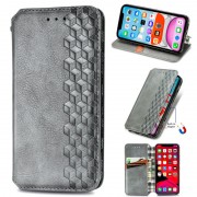 Кожаный чехол-книжка GETMAN Cubic (PU) для Xiaomi Redmi Note 10 Pro / 10 Pro Max Серый