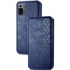 Кожаный чехол-книжка GETMAN Cubic (PU) для Xiaomi Redmi Note 10 Pro / 10 Pro Max Синий