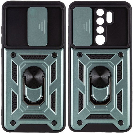Ударостійкий чохол Camshield Serge Ring для Xiaomi Redmi Note 8 Pro Зелений