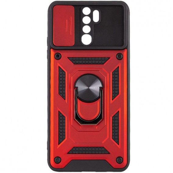 Ударостійкий чохол Camshield Serge Ring для Xiaomi Redmi Note 8 Pro Червоний