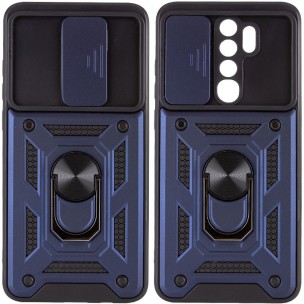 Ударопрочный чехол Camshield Serge Ring для Xiaomi Redmi Note 8 Pro Синий Ударопрочный чехол Camshield Serge Ring для Xiaomi Redmi Note 8 Pro Синий