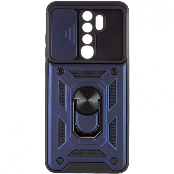 Ударостійкий чохол Camshield Serge Ring для Xiaomi Redmi Note 8 Pro Синій