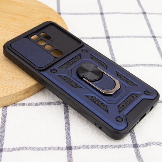 Ударопрочный чехол Camshield Serge Ring для Xiaomi Redmi Note 8 Pro Синий - изображение 3