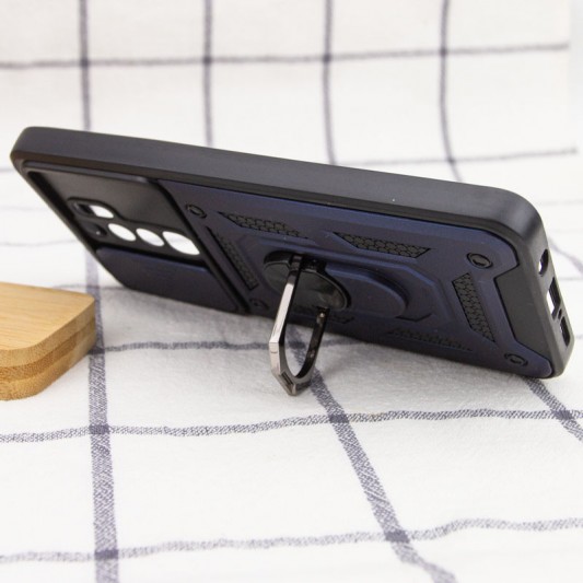 Ударопрочный чехол Camshield Serge Ring для Xiaomi Redmi Note 8 Pro Синий - изображение 4
