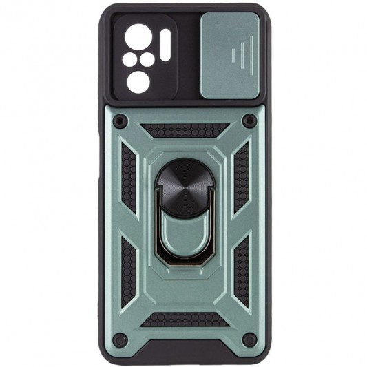 Ударостійкий чохол Camshield Serge Ring для Xiaomi Redmi Note 10 / Note 10s / Poco M5s Зелений - зображення 1 