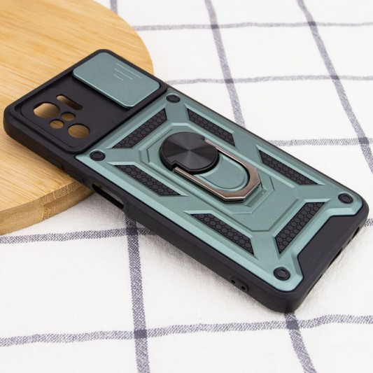 Ударостійкий чохол Camshield Serge Ring для Xiaomi Redmi Note 10 / Note 10s / Poco M5s Зелений - зображення 3 