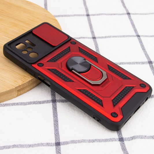 Ударостійкий чохол Camshield Serge Ring для Xiaomi Redmi Note 10 / Note 10s / Poco M5s Червоний - зображення 3 