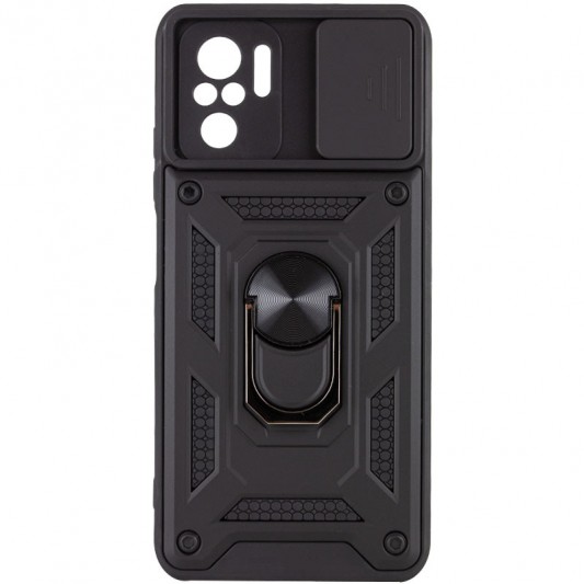 Ударостійкий чохол Camshield Serge Ring для Xiaomi Redmi Note 10 / Note 10s / Poco M5s Чорний - зображення 1 