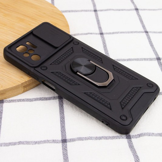 Ударостійкий чохол Camshield Serge Ring для Xiaomi Redmi Note 10 / Note 10s / Poco M5s Чорний - зображення 3 
