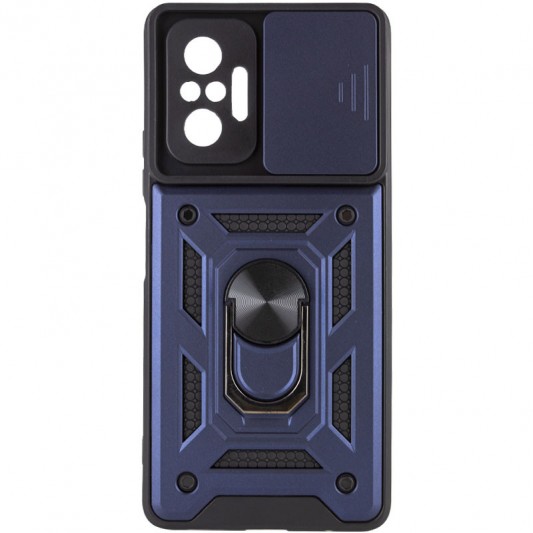 Ударостійкий чохол Camshield Serge Ring для Xiaomi Redmi Note 10 Pro / 10 Pro Max Синій - зображення 1 
