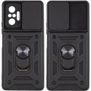 Ударопрочный чехол Camshield Serge Ring для Xiaomi Redmi Note 10 Pro / 10 Pro Max Черный