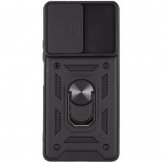 Ударопрочный чехол Camshield Serge Ring для Xiaomi Redmi Note 10 Pro / 10 Pro Max Черный