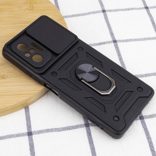 Ударопрочный чехол Camshield Serge Ring для Xiaomi Redmi Note 10 Pro / 10 Pro Max Черный - изображение 4