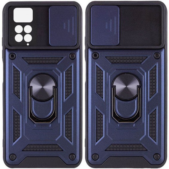 Ударостійкий чохол Camshield Serge Ring для Xiaomi Redmi Note 11 Pro 4G/5G/Note 11E Pro/ 12 Pro 4G Синій
