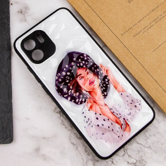 TPU+PC чохол Prisma Ladies для Xiaomi Redmi A1 / A2 Girl in a hat - зображення 2 