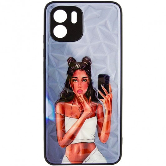 TPU+PC чехол Prisma Ladies для Xiaomi Redmi A1 / A2 Black in White - изображение 1