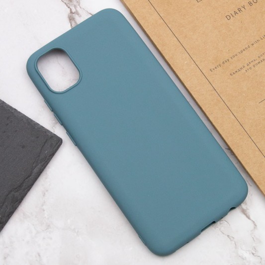 Силиконовый чехол Candy для Samsung Galaxy A04 Синий / Powder Blue - изображение 3