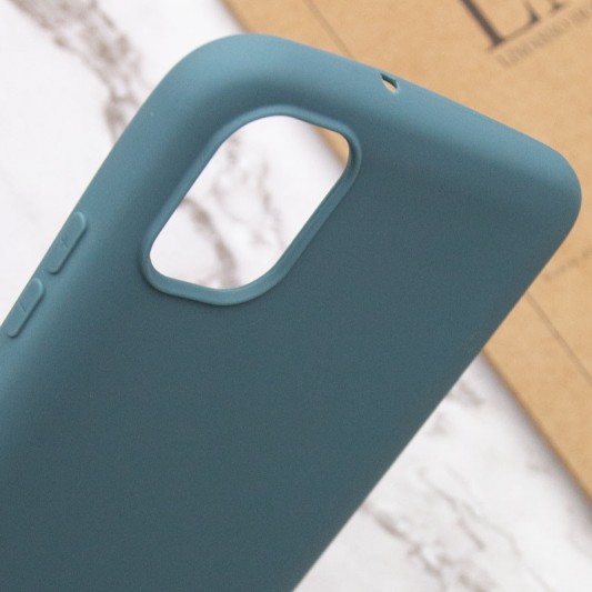 Силиконовый чехол Candy для Samsung Galaxy A04 Синий / Powder Blue - изображение 4