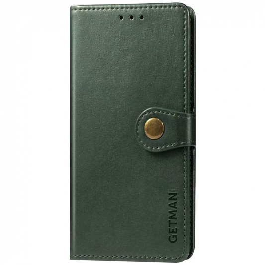 Шкіряний чохол-книжка GETMAN Gallant (PU) для Xiaomi Redmi A1+ / Poco C50 / A2+ Зелений