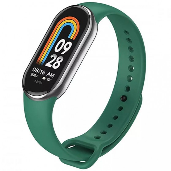 Силиконовый ремешок для Xiaomi Mi Band 8/9 Зеленый / Forest green