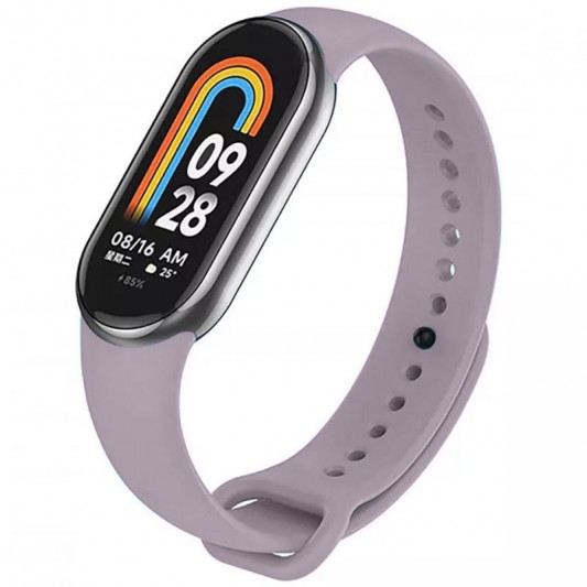 Силіконовий ремінець для Xiaomi Mi Band 8/9 Бузковий / Lilac