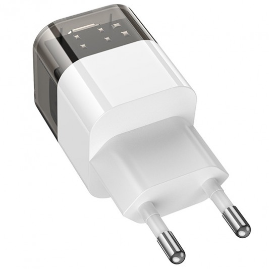 СЗУ Hoco C125A Transparent PD20W (1USB-C) Transparent black - изображение 3