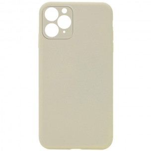 Silicone Case Square Full Camera Protective (AA) NOLOGO для Apple iPhone 11 Pro (5.8") Бежевий / Antique White