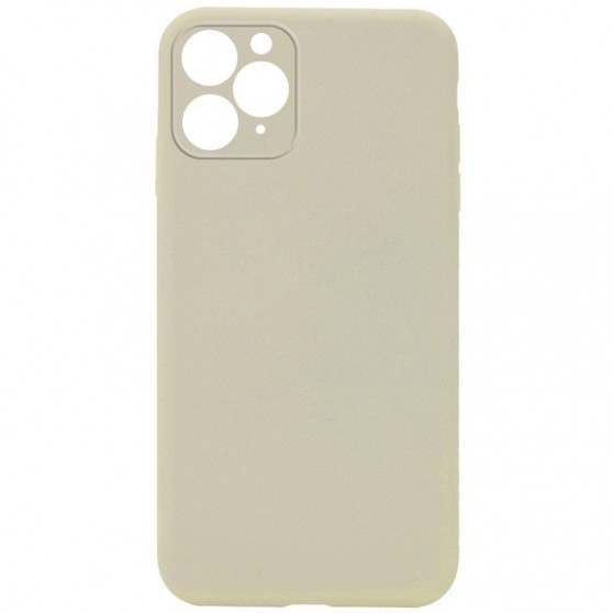 Silicone Case Square Full Camera Protective (AA) NOLOGO для Apple iPhone 11 Pro (5.8") Бежевый / Antique White