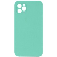 Чехол Silicone Case Square Full Camera Protective (AA) NOLOGO для Apple iPhone 11 Pro (5.8 дюйма) Бирюзовый / Turquoise Чехол Silicone Case Square Full Camera Protective (AA) NOLOGO для Apple iPhone 11 Pro (5.8 дюйма) Бирюзовый / Turquoise