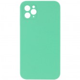 Чохол Silicone Case Square Full Camera Protective (AA) NOLOGO для Apple iPhone 11 Pro (5.8") Зелений / Spearmint
