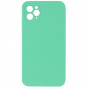 Silicone Case Square Full Camera Protective (AA) NOLOGO для Apple iPhone 11 Pro (5.8") Зелений / Spearmint