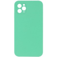 Чохол Silicone Case Square Full Camera Protective (AA) NOLOGO для Apple iPhone 11 Pro (5.8") Зелений / Spearmint