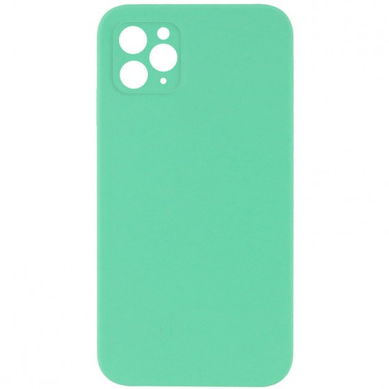Silicone Case Square Full Camera Protective (AA) NOLOGO для Apple iPhone 11 Pro (5.8") Зеленый / Spearmint