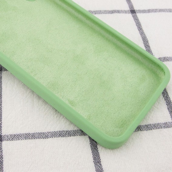 Silicone Case Square Full Camera Protective (AA) NOLOGO для Apple iPhone 11 Pro (5.8") М'ятний / Mint