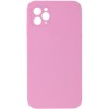 Silicone Case Square Full Camera Protective (AA) NOLOGO для Apple iPhone 11 Pro (5.8") Розовый / Light pink