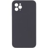 Silicone Case Square Full Camera Protective (AA) NOLOGO для Apple iPhone 11 Pro (5.8") Серый / Dark Gray