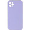 Silicone Case Square Full Camera Protective (AA) NOLOGO для Apple iPhone 11 Pro (5.8") Бузковий / Dasheen