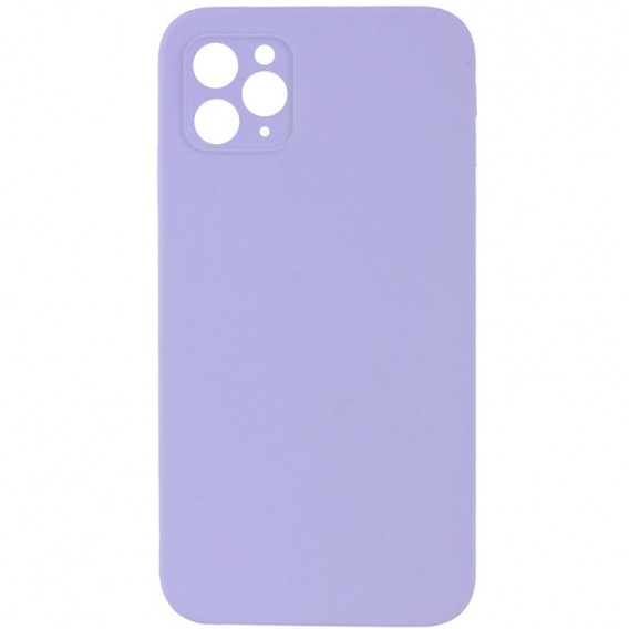 Silicone Case Square Full Camera Protective (AA) NOLOGO для Apple iPhone 11 Pro (5.8") Сиреневый / Dasheen