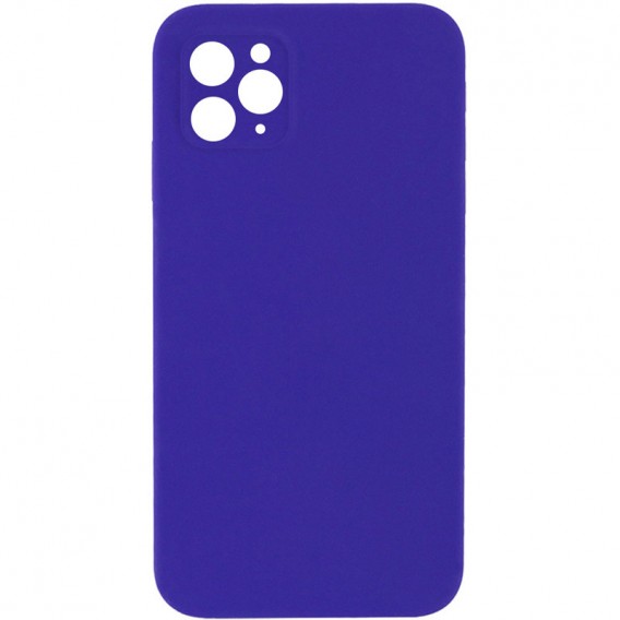 Silicone Case Square Full Camera Protective (AA) NOLOGO для Apple iPhone 11 Pro (5.8") Фиолетовый / Ultra Violet