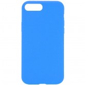 Чехол Silicone Case Full Protective (AA) NO LOGO для Apple iPhone 7 plus / 8 plus (5.5 дюйма) Голубой / Blue