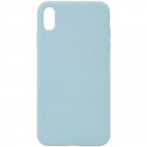Чехол Silicone Case Full Protective (AA) NO LOGO для Apple iPhone X / XS (5.8 дюйма) Бирюзовый / Turquoise