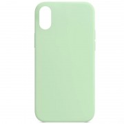 Чохол Silicone Case Full Protective (AA) NO LOGO для Apple iPhone X / XS (5.8") Зелений / Pistachio