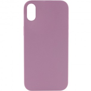 Чехол Silicone Case Full Protective (AA) NO LOGO для Apple iPhone X / XS (5.8") Лиловый / Lilac Pride