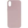 Чохол Silicone Case Full Protective (AA) NO LOGO для Apple iPhone X / XS (5.8") Сірий / Lavender
